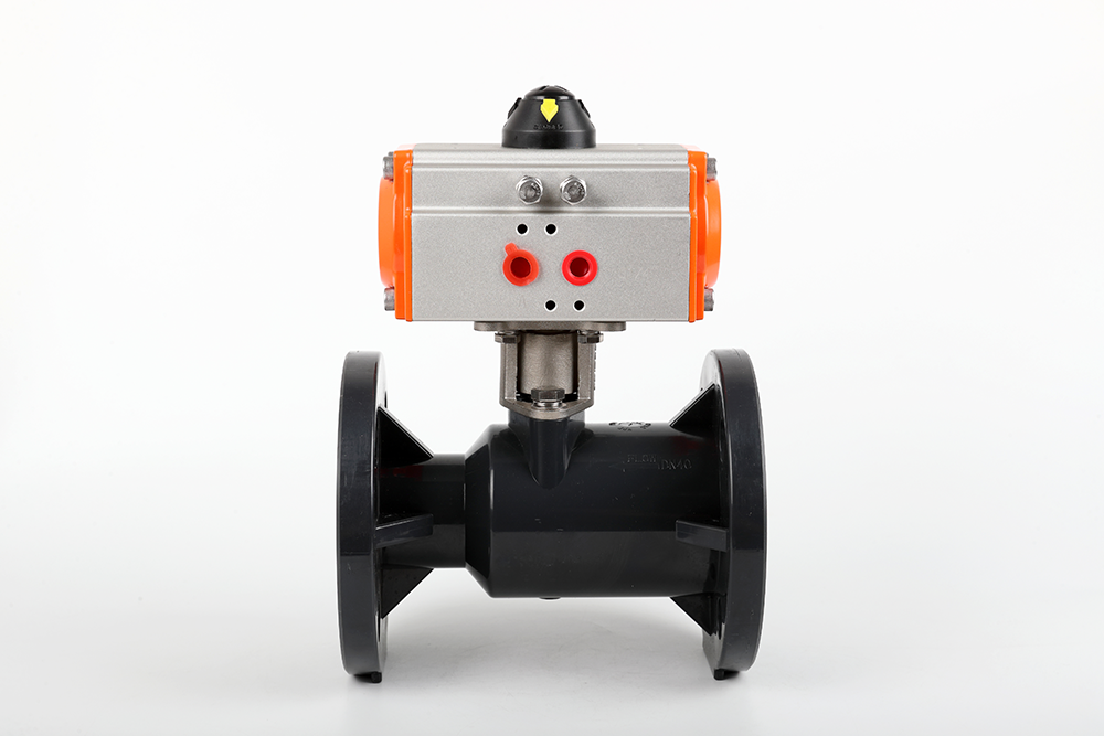 北辰气动法兰一体球阀